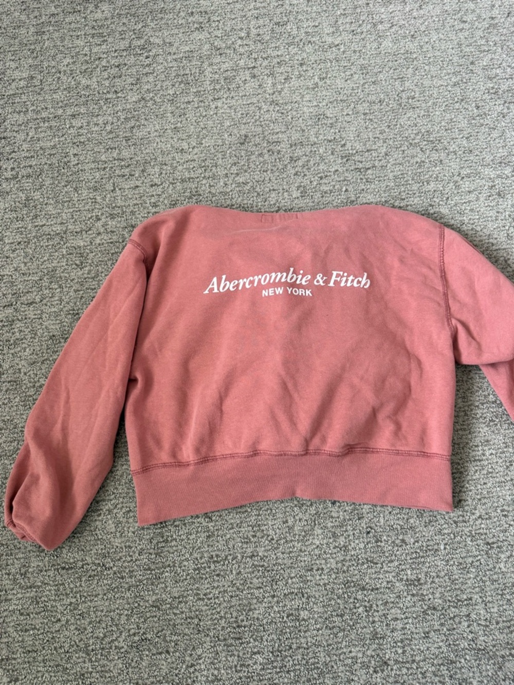 Abercrombie & Fitch Mauve Pink Logo Back Sweatshirt